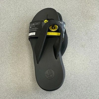 NEW Body Glove Ladies Size 6 Comfort Flip Flop Thong Sandals Black - Image 1 of 4