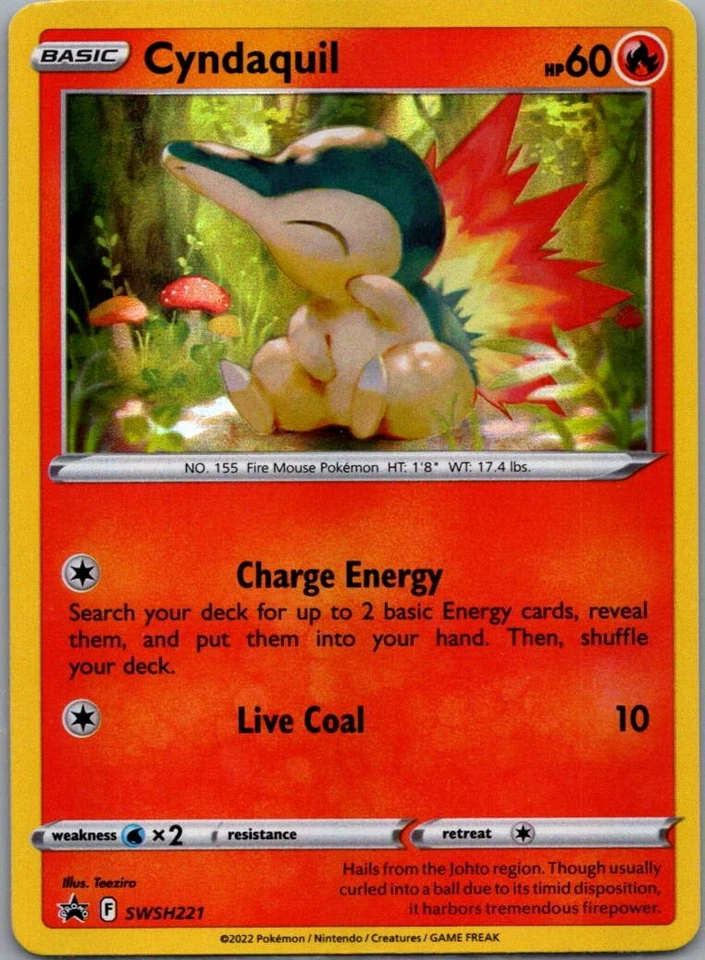 Cyndaquil Promo SWSH: Sword & Shield Promo Cards SWSH221 NM - Image 1 of 2