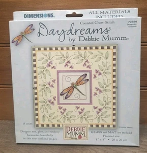 New Dimensions Daydreams Debbie Mumm Cross Stitch Kit "Dragonfly Dreams” #72889  - Picture 1 of 6