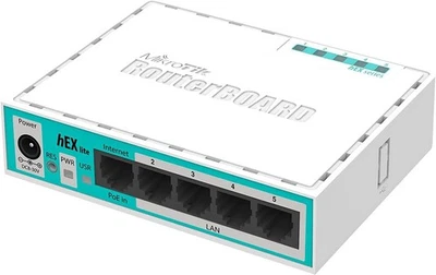 Mikrotik RB750r2 RouterBOARD hEX Lite Five Ports Router 5 X 10/100 PoE OSL4 - Image 1 of 4