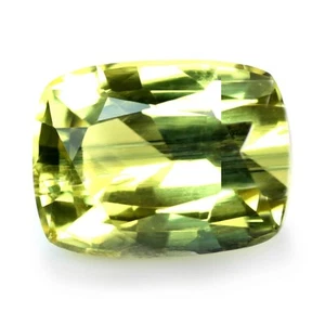 Zertifizierter 0,98ct natürlicher gelber Saphir SI Reinheit Madagaskar Kissen 6x4,6 mm - Bild 1 von 6