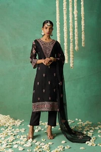 Indian Wedding Wear Kurtis Pant Set Women Designer Salwar Kameez Readymade Suits - Picture 1 of 51