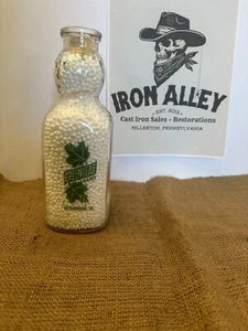 ONE QUART BABY FACE GREENLEAF DAIRY PETERSBURG VIRGINIA MILK BOTTLE MAPLE LEAF - Picture 1 of 5