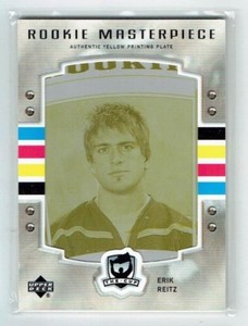 06-07 UD Upper Deck The Cup  Erik Reitz  1/1  Printing Plate  Rookie