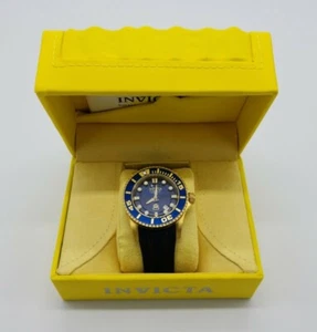 Invicta 20203 Men's 300m Grand Diver Watch Automatic Two-Tone Silicone Blue Dial - Picture 1 of 7