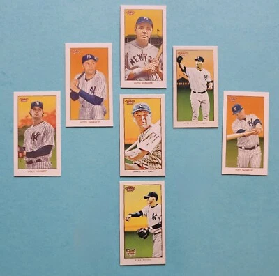 2009 2020 Topps 206 Babe Ruth Derek Jeter Lou Gehrig Mini + Piemonte Back RC - Imagem 1 de 4