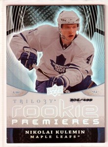 2008-09 Upper Deck Trilogy #162 Nikolai Kulemin RC /999 - Toronto Maple Leafs