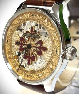 PATEK PHILIPPE Marriage Watch 1910 Antique Pocket Movement 48mm Custom Piece - Imagen 1 de 10
