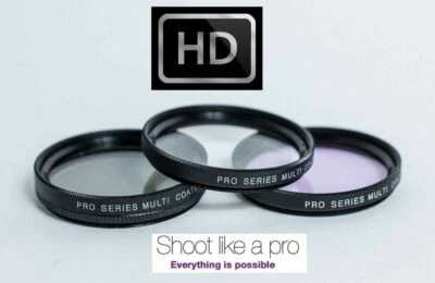 46mm 3Pc HD Glass Filter Kit (UV+PL+FLD) For Fujifilm Finepix S700 S-700 - Image 1 of 2