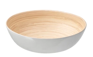 IKEA RUNDLIG Serving bowl, bamboo/white, 30 cm,11 13/16" Brand NEW - Picture 1 of 4