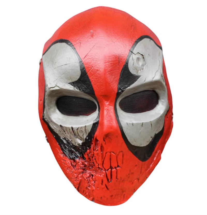 New Marvel Comics Deadpool Cosplay Visor Halloween Party Resin Mask Gift - Image 1 of 4