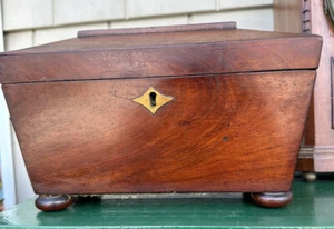 Early 19th Century Regency Walnut Tea Caddy - Picture 1 of 13
