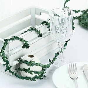 18 ft long GREEN Artificial Mini Foliage GARLAND Wedding Party Home Decorations - Picture 1 of 8