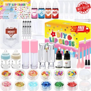 Lip Gloss Making Kit, 73PCS Diy Lip Gloss Kit Fun Kids Lip Gloss Make Your Own L - Picture 1 of 10