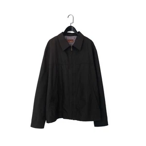 M&S Dark Brown Lightweight Full Zip Short Collared Overcoat - Size XXL - Picture 1 of 14