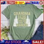 hiking-grandma-hiker-outdoor-forest-t-shirt-Olive Green-L