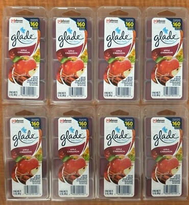 8 Packs of 8 Glade Wax Melts Apple Cinnamon 64 total 3.1oz (88g) Each - Image 1 of 3