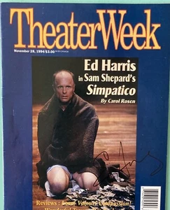 Revista Semana del Teatro firmada por Ed Harris 28 de noviembre de 1994 pliegue de portada Simpatico - Imagen 1 de 6
