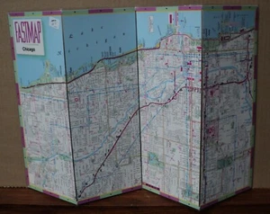 Fastmap - Chicago - 1989 - laminated - Imagen 1 de 2