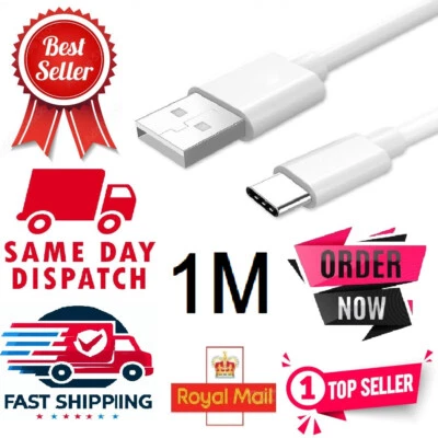 1M USB C 3.1 Type-C Data Snyc Charging Cable LG G5 Xperia XZ HTC 10 HUAWEI P9 UK - Image 1 of 4