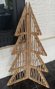 Handmade Rustic Primitive Hinged Twig Christmas Tree - Picture 1 of 6