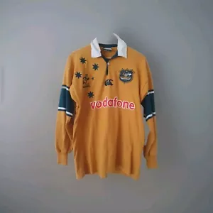 Camiseta deportiva vintage Australia Wallabies 2000-2002 L/S CCC para hombre M Rugby - Imagen 1 de 10