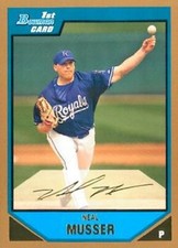 2007 Bowman Prospects Gold #BP70 Neal Musser RC Kansas City Royals