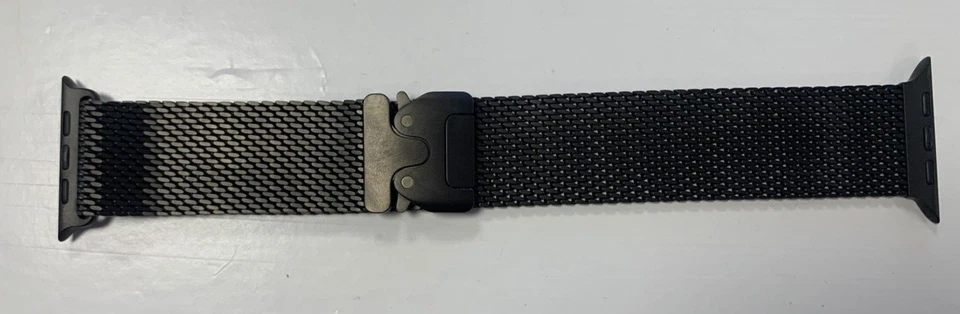 Apple Watch Ultra Titanium Milanese Loop 49mm (42/44/45) Genuine OEM Black L - Image 1 of 4