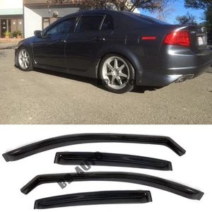 Viseras de ventana lateral deflectores protector contra la lluvia estilo en canal para Acura TL 04-08 - Imagen 1 de 7