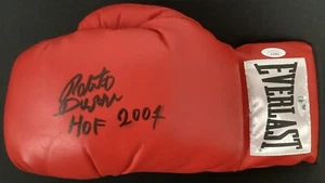 Roberto Duran Signed Boxing Glove Everlast Autograph Inscription HOF 2007 JSA - Picture 1 of 5