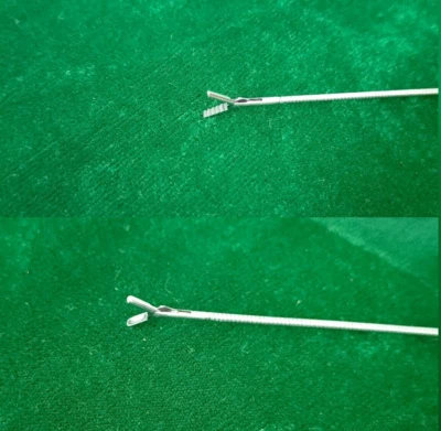 Pinzas laparoscópicas flexibles de cocodrilo y biopsia 2 piezas 5 instrumentos franceses de 40 cm Foto 1 de 4