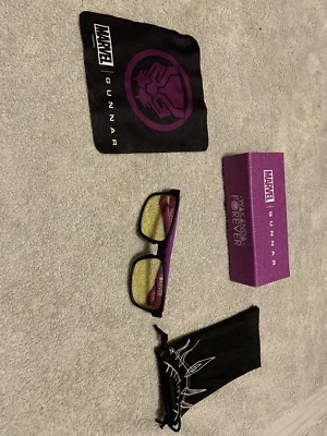 Wakanda Forever Enigma Black Purple Authentic Sunglasses - Image 1 of 4