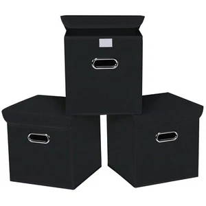 Closet Organizers Fabric Storage Bins With Lids Collapsible Cube Storage Organiz - Picture 1 of 7