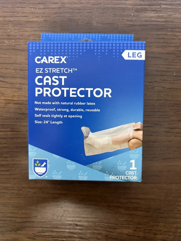 Carex- Protector Fundido, Parte Inferior de la Pierna Protege Gatos y Vendajes en Ducha y Baño Foto 1 de 2