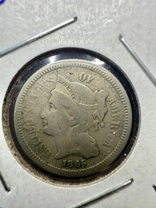 1865 Three Cent Nickel – Great Starter Piece - Picture 1 of 4