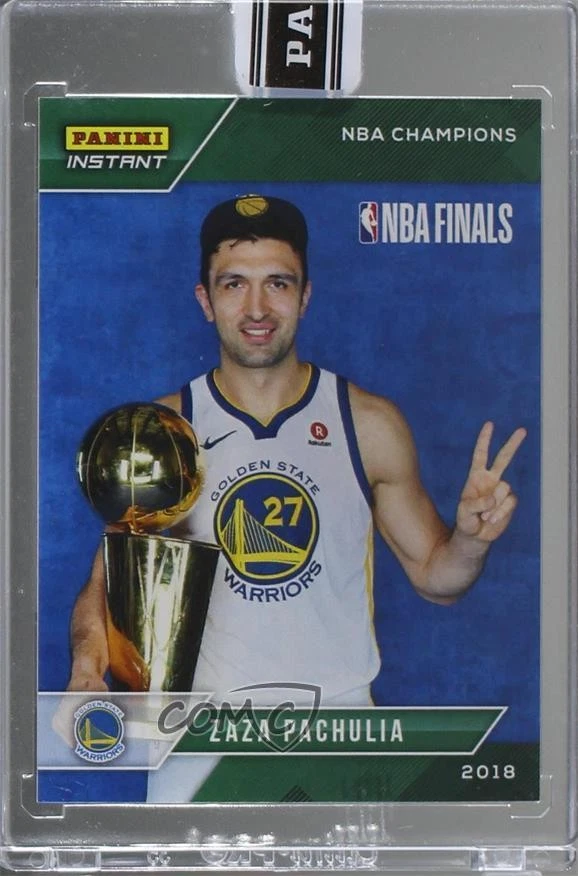 2017-18 Panini Instant NBA Champions Green /10 Zaza Pachulia #14 - Image 1 of 2