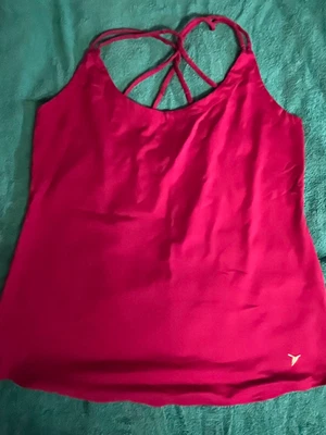 Old Navy Active Go Dry Yoga fitted strappy tank fuschia women's XL - Image 1 of 4