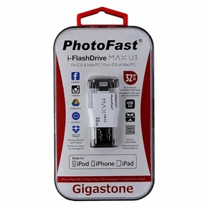 PhotoFast Gigastone USB 3.0 i-FlashDrive MAX U3 for iOS - White 32GB - Picture 1 of 1