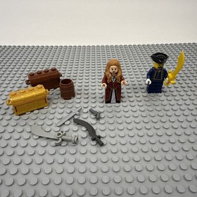 Lego Elizabeth Swann Turner 4181 Pirates of Caribbean Minifigure poc002 w/extras