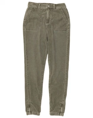 MARKS & SPENCER Womens Corduroy Trousers UK 10 Small W28 L30  Green JO12 - Image 1 of 3