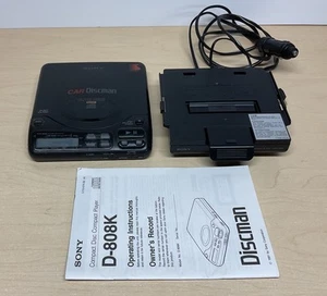 Sony Discman D-808K W/ Car Mount CPM-203P - No Power - For Parts only - Picture 1 of 7
