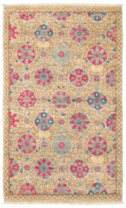 Hand Knotted Area Rug 3'1" x 5'2" Traditional Oriental Wool Carpet - Picture 1 of 9