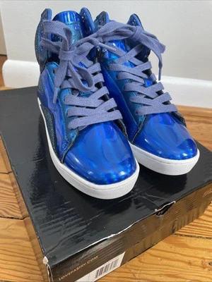 Tênis Pastry Shoes Feminino Tamanho 5.5 Azul Glitter Hip Hop Pop Tart, PA51004 - Imagem 1 de 4