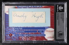 2023 Historic Originals Back To Back 3/3 Andy High (1933 Goudey) Cut Auto