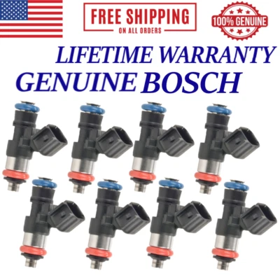 x8 OEM BOSCH Fuel Injectors For 2006-2017 Chevy Corvette Camaro SS Pontiac G8 V8 - Image 1 of 3