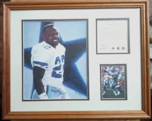1996 Dallas Cowboys Emmitt Smith Lithograph By Doug Meythaler Ltd Ed Framed - Picture 1 of 7