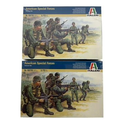 Lot Of 2 Italeri #6078 American Special Forces Figures 1:72 Scale - New & Sealed - Image 1 of 4