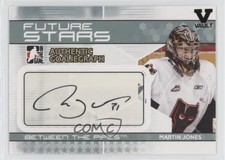 2009-10 ITG Between the Pipes GoalieGraphs Vault Black Martin Jones #A-MJ Auto