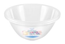 2x Clear Plastic Round Mixing Bowl Kitchen Baking Salad Serving Bowl Bakeware