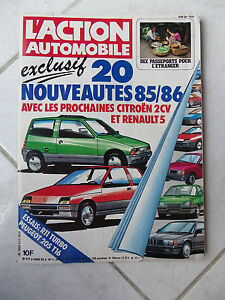 Magazine Action Automotive No 277 Renault 11 Turbo Peugeot 205 T16 Volvo 740